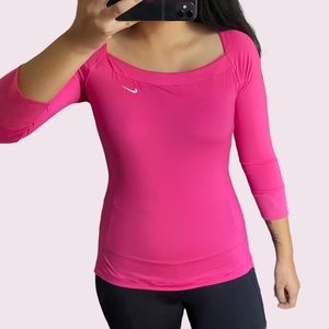 nike fit dry top in pink